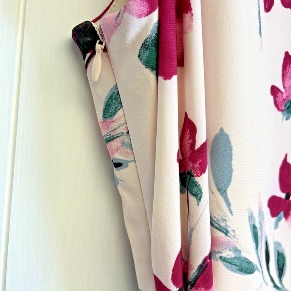 Lauren Ralph Lauren Women's Carana Floral Dress Size 16‎ Faux Wrap Feminine Pink - Picture 9 of 15